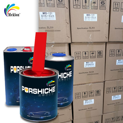 ISO MSDS Car Paint Top Coat Odorless Red Orange Color Eco Friendly Automotive Paint
