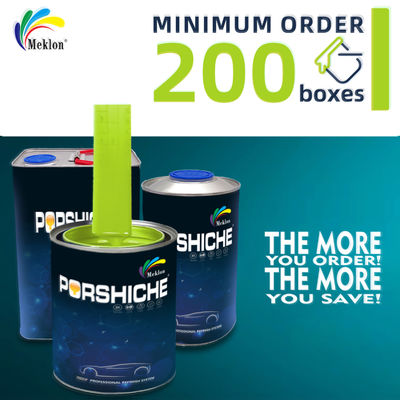 1K Yellow Green Car Paint Basecoat For Resistant To Daily Environmental Impacts