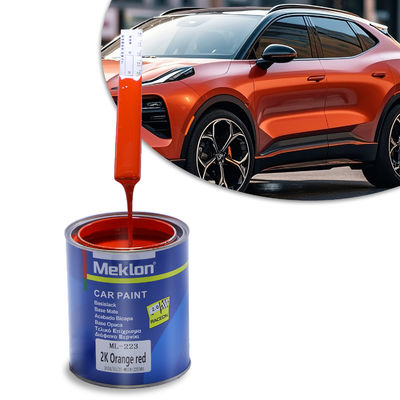 Good Leveling 2K Orange Red Metallic Automotive Paint Acrylic Liquid Coating Spray