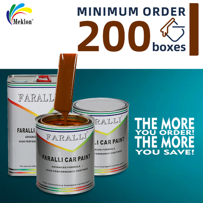 1K2K Environmentally Friendly Brown Car Paint With Scratch Resistance And High Temperature Resistance