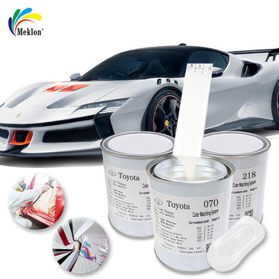 Odorless Ready Mixed Car Paint Durable Nontoxic Taffeta White Color