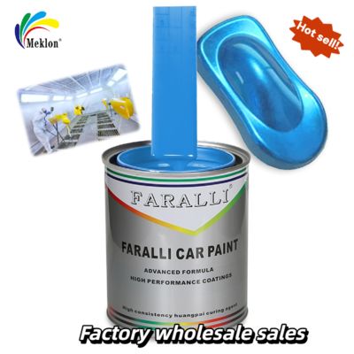 Moistureproof Ready Mixed Car Paint Sky Blue Anti UV Multi Function