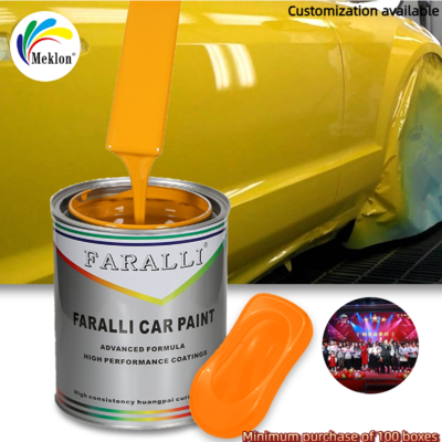 Accept OEM Wear-resistant And Scratch Resistant Yellow Pearl Car Paint