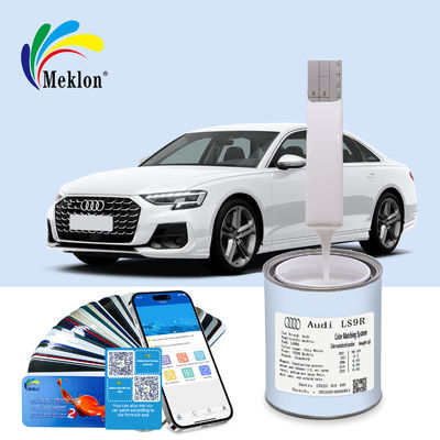 Stable Harmless Ready Mixed Automotive Paint Moistureproof Audi Glacier White Paint