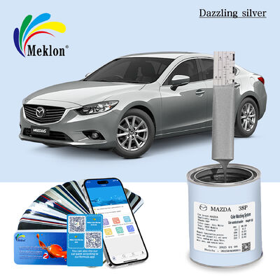 38P Bright Silver Refinish Car Paint With Dazzling Effect For Mazda Auto Coating
