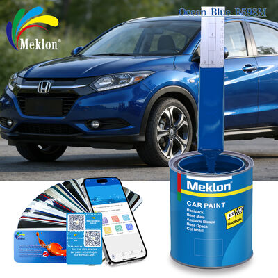Ocean Blue Ready Mixed Car Paint Practical Waterproof For Honda B593M