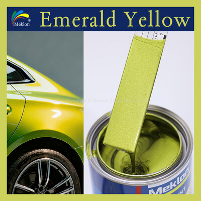 Meklon Emerald Yellow Refinish Acrylic Liquid Coating Car Paint for Spray Application and Car Repair