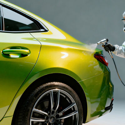 Meklon Emerald Yellow Refinish Acrylic Liquid Coating Car Paint for Spray Application and Car Repair