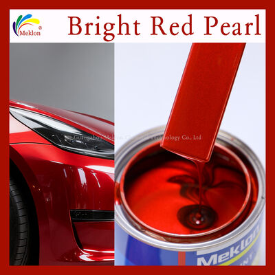 Meklon Bright Red Pearl High Chroma Scratch-resistant Refinish Car Paint for Auto Repair