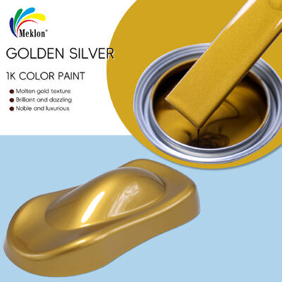 100% Matched MK-M418 Acrylic Refinish Car Paint Spray 1K Basecoat Golden Silver (yellow) Car Paint for Car Repair