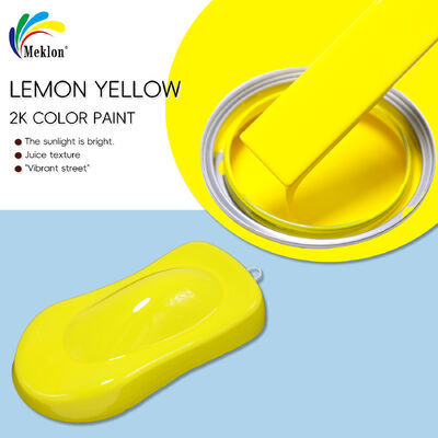 2K Lemon Yellow Acrylic Paint Automotive Car Refinish Coating & Paintt Industrial Use Car Repair & Renovation
