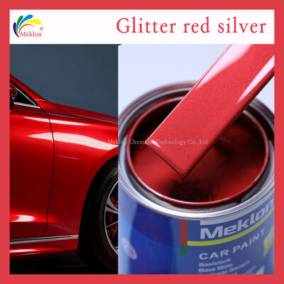 Refinish Car Paint professional automotive paint designed for application and excellent adhesion on various car body panels X09 Glitter Red Silver