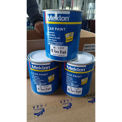 ML-137P 1K Pure Black Acrylic Car Paint High Gloss Solid Color Automotive Refinishing Paint For Car Body Repair
