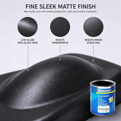 Premium Hot Sale Matte Black 2K Auto Paint Super Fast Drying Acrylic High Solid Weathering Resistant Body Coating