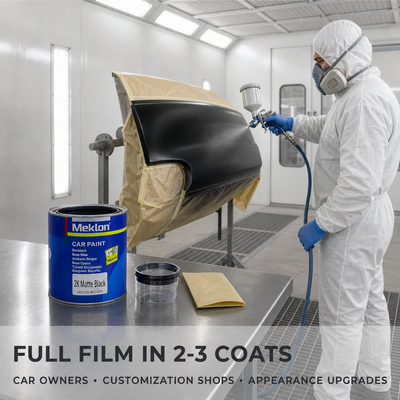 Premium Hot Sale Matte Black 2K Auto Paint Super Fast Drying Acrylic High Solid Weathering Resistant Body Coating