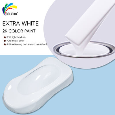 Meklon ML-202 2K Extra White Automotive Refinish Paint High Coverage Solid White 2K Top Coat for Car Body Repair