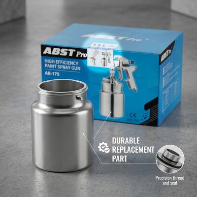 ABST Spray Gun Lower Pot Precision Lower Pot For Spray Guns High-Quality Replacement Part