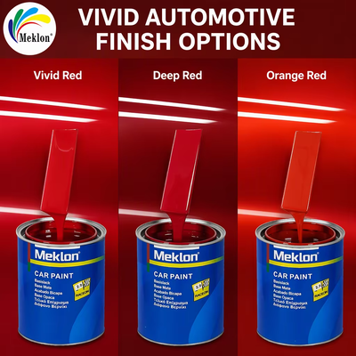 2K Red Acrylic Automotive Paint High Gloss Liquid Coating for Car Body Refinishing Repair