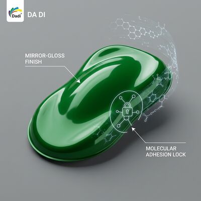 Green Car Paint Top Coat With Advanced Facilities Strong Adhesion Auto Painting