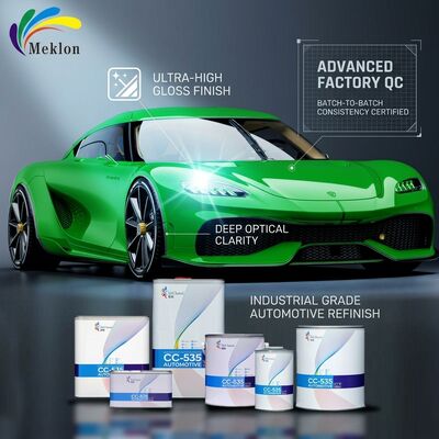 Green Car Paint Top Coat With Advanced Facilities Strong Adhesion Auto Painting