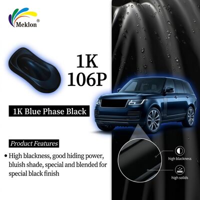 1K Blue phase Special Black Paint High Solid System Auto Refinish Paint for Car Repair