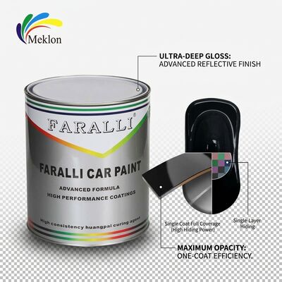Car Paint Automotive Coating 1k Solid Color Basecoat Special Black Auto Color Tinter