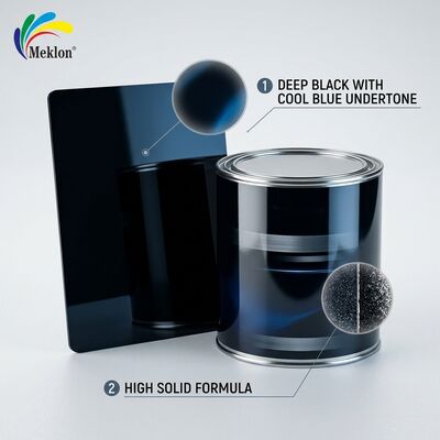 1K Blue phase Special Black Paint High Solid System Auto Refinish Paint for Car Repair