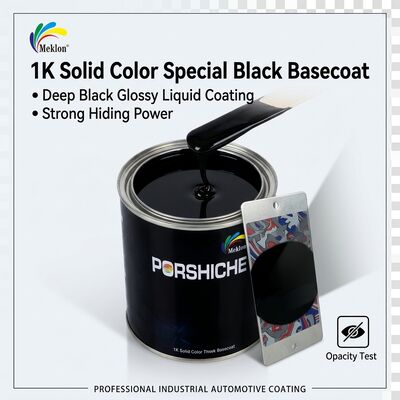 Car Paint Automotive Coating 1k Solid Color Basecoat Special Black Auto Color Tinter
