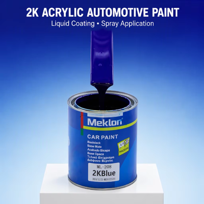 High Gloss 2K Blue Scratch Resistant Acrylic Urethane Basecoat Liquid Spray Paint for Refinish Repair