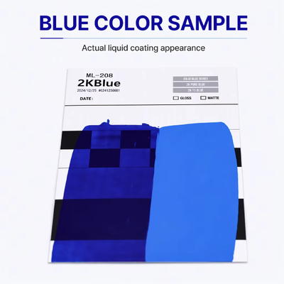 High Gloss 2K Blue Scratch Resistant Acrylic Urethane Basecoat Liquid Spray Paint for Refinish Repair