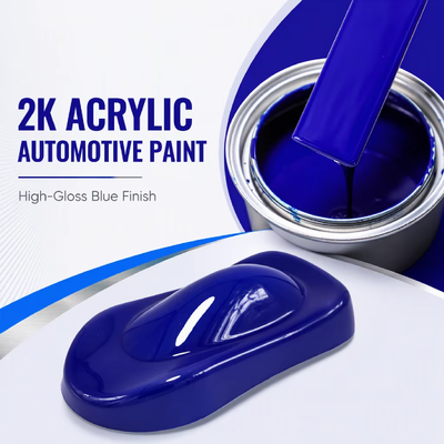 High Gloss 2K Blue Scratch Resistant Acrylic Urethane Basecoat Liquid Spray Paint for Refinish Repair