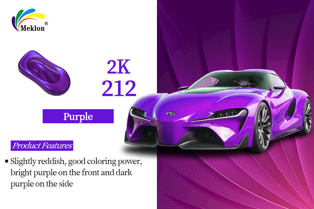 Weatherproof Car Paint Top Coat 2K Purple Blue Color Multipurpose