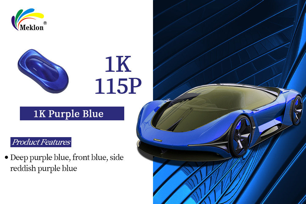 Anti-Fade High Gloss 1K Purple Blue Metallic Base Coat Color Auto Paint