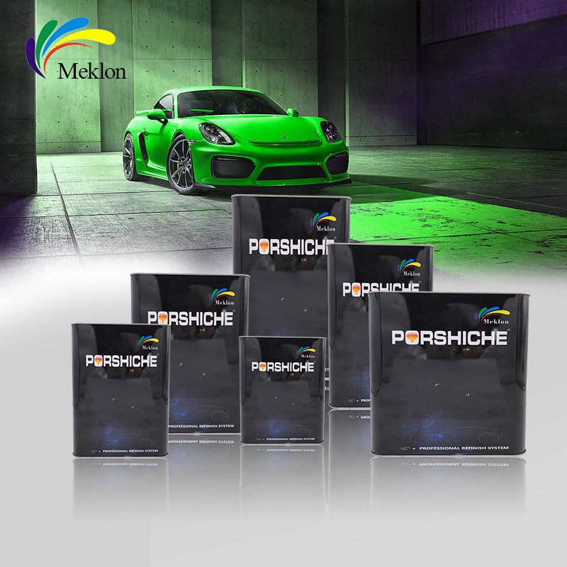 Automotive Coat Low VOC And High Temperature Resistant Refinish Car Paint In Yellow Green