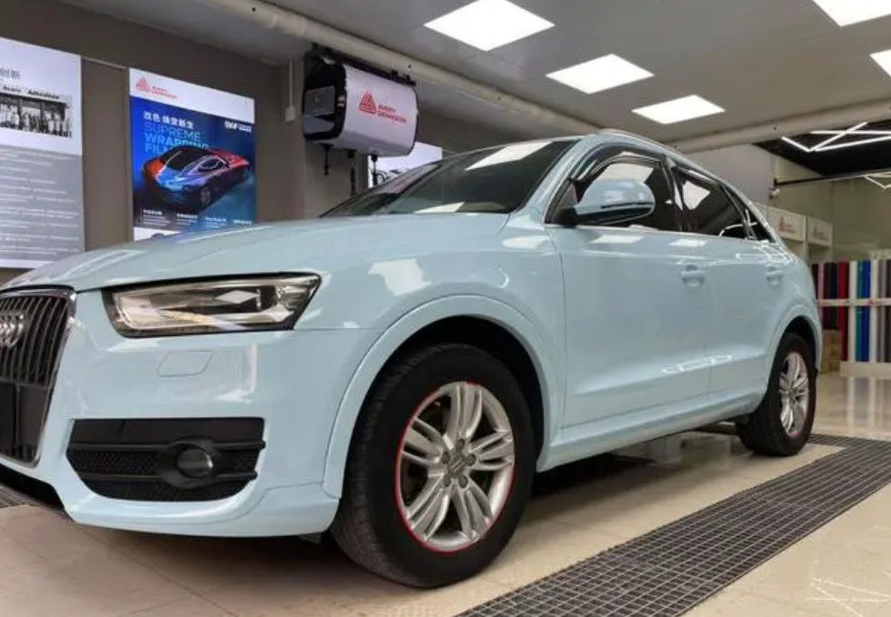 Ready Mixed Car Paint For Audi LX5D Glacier Blue With Color Matching Coat