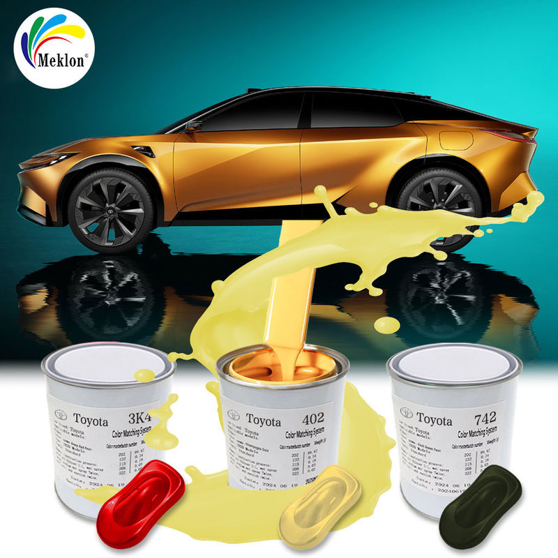 Scratch And Chip Resistant Ready Mixed Car Paint For Toyota 4Q2 Champagne Gold