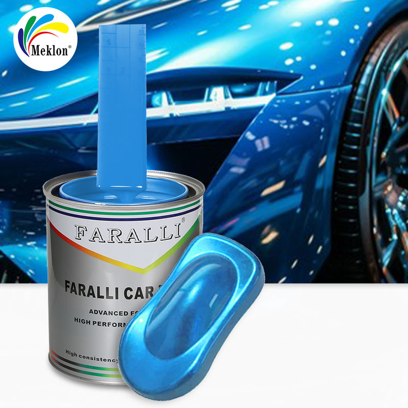1K Frost Snow Blue Gloss Acrylic Solid Colours Auto Paint For Used Car Body Repair