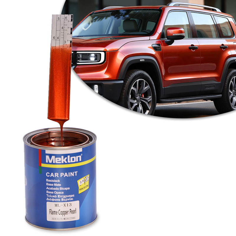 Automotive 1K Flame Copper Pearl Acrylic Liquid Coating Easy Application Car Paint Mixing System Factory Wholesale Price For