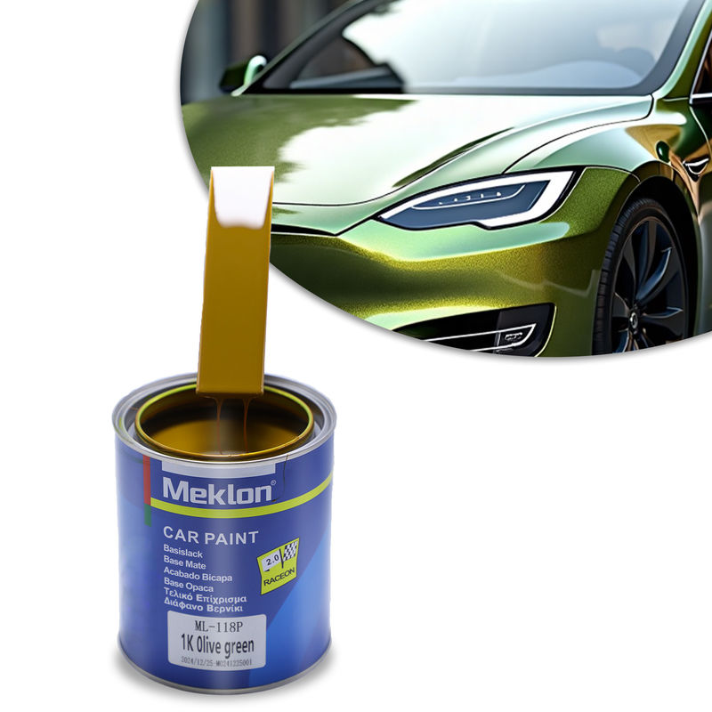 1K High Performance Olive Green Car Paint Resin Liquid Coating For Spray Acrylic Paint With Powder Appearance