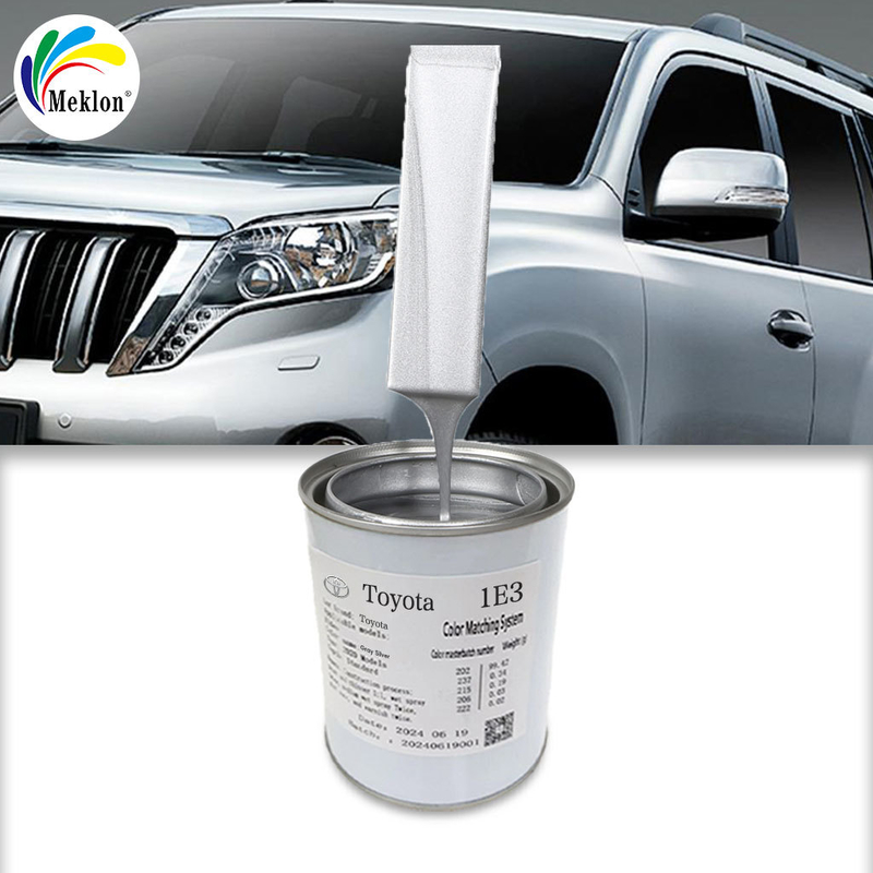 Low VOC And Efficient And Fast Drying Silver Gray Refinish Car Paint For Metal And Plastic