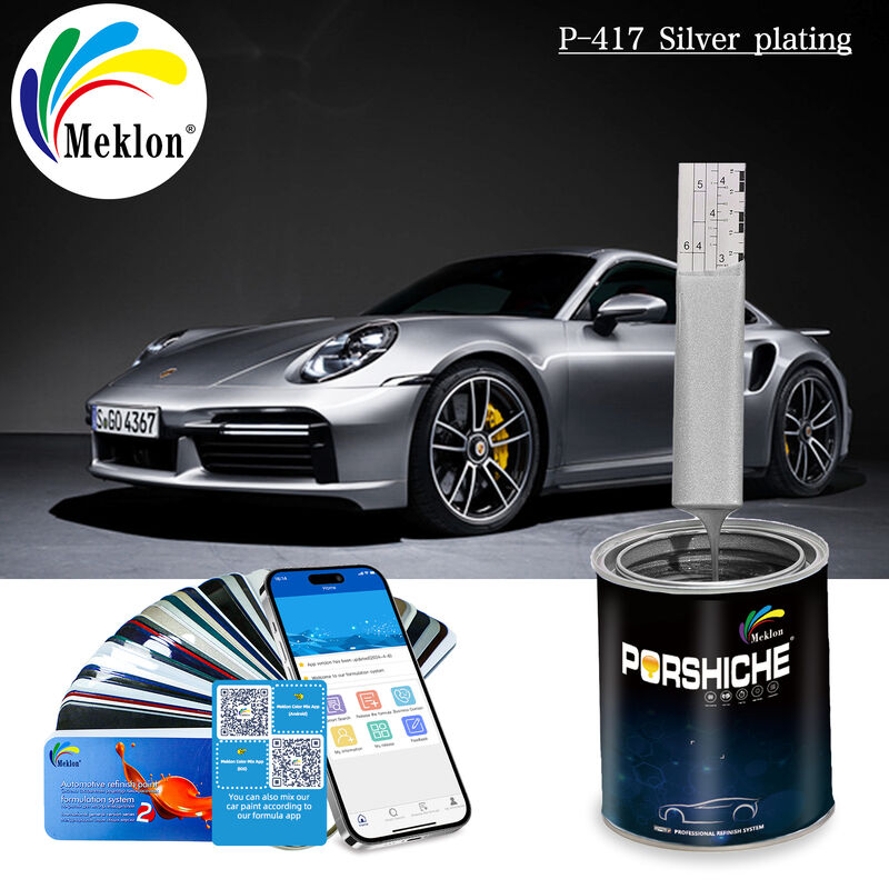 Multi Colored Optional Metal Silver Acrylic Car Paint Moisture-Proof And Scratch Resistant