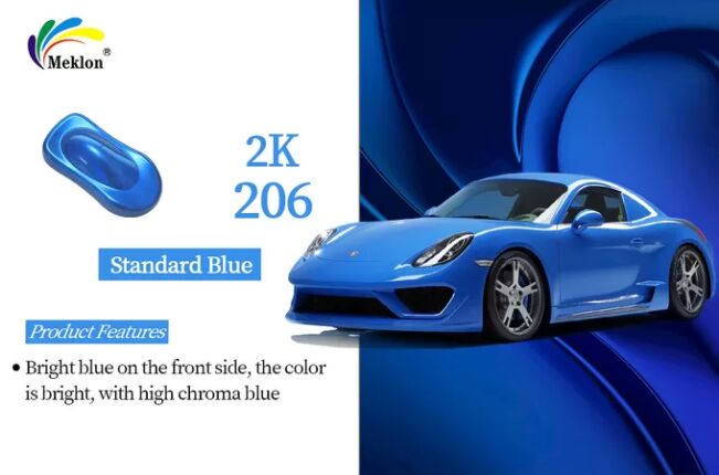 2K Stand Blue Refinish Car Paint High Solid Colors Spray Automotive Paint