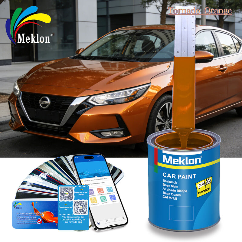 Tornado Orange Refinish Car Paint For Dongfeng Nissan Sylphy Vibrant And Durable Finish