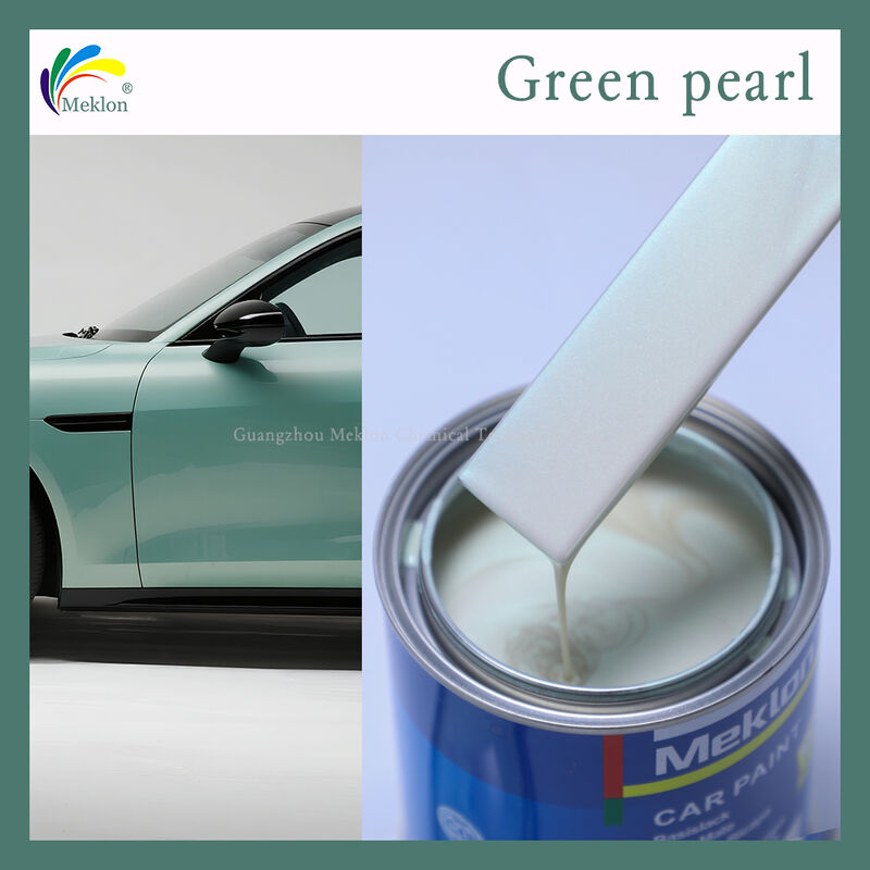 Acrylic Resin Green Pearl Scratch Resistant Low VOC Refinish Car Paint for Automotive Repair
