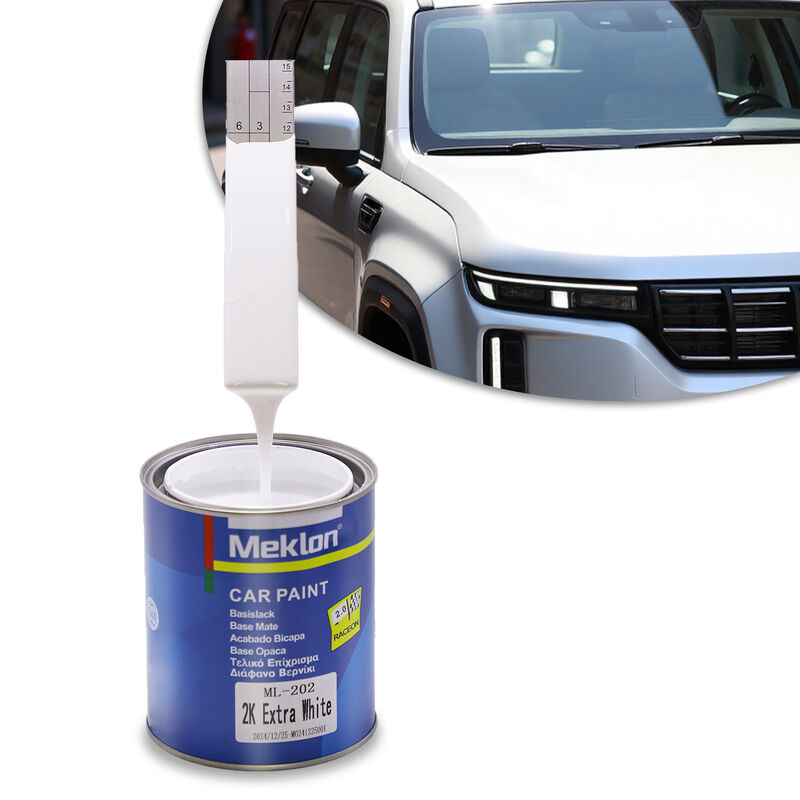 Meklon ML-202 2K Extra White Automotive Refinish Paint High Coverage Solid White 2K Top Coat for Car Body Repair