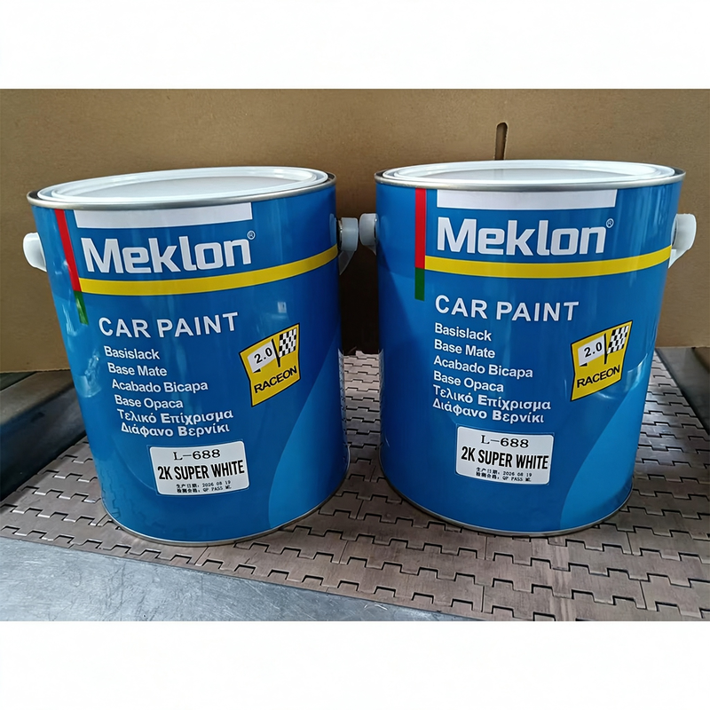 L-688 2K Super White Acrylic Automotive Paint High Gloss Coating for Car Body Refinishing Repair
