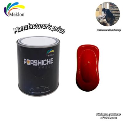 Glossy Red Metallic Silver Car Paint Mildew Resistant Nontoxic