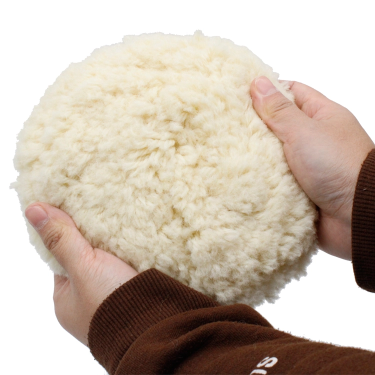 Yellow White Wool Pad For Car Polishing , Multipurpose Car Cleaning Supplies 3
