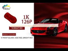 Acid Resistant Car Paint Basecoat Solid Red Color Anti Oxidation