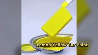 Lemon Yellow 2K Car Paint For Stunning Finish